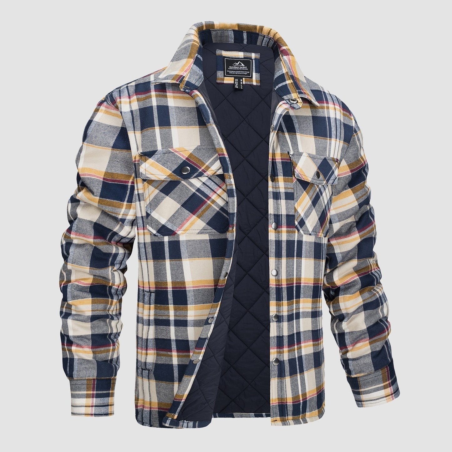 Heren Flanellen Overhemd Jas Warm en Comfortabel