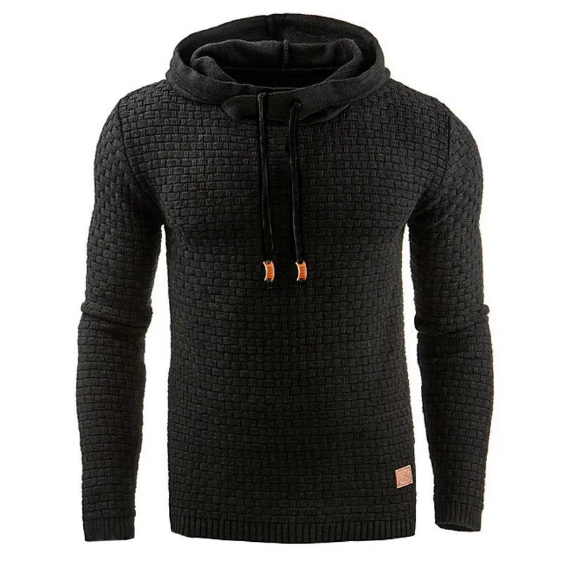 Męska ciepła bluza z kapturem, oversize, z zamkiem błyskawicznym 10