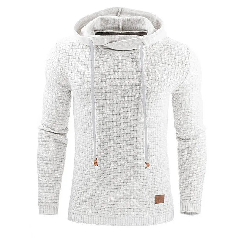 Męska ciepła bluza z kapturem, oversize, z zamkiem błyskawicznym 11