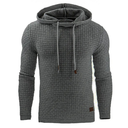 Męska ciepła bluza z kapturem, oversize, z zamkiem błyskawicznym 7