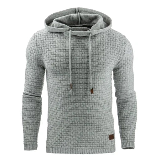 Męska ciepła bluza z kapturem, oversize, z zamkiem błyskawicznym 9