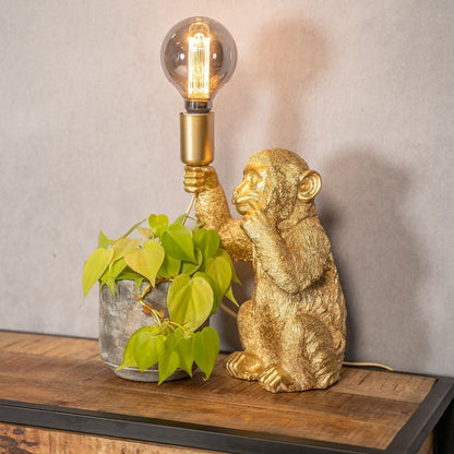 Gouden Tafellamp Uniek Design voor Sfeer en Stijl