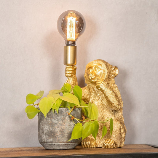 Gouden Tafellamp Uniek Design voor Sfeer en Stijl - Velinix