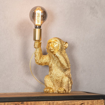 Gouden Tafellamp Uniek Design voor Sfeer en Stijl