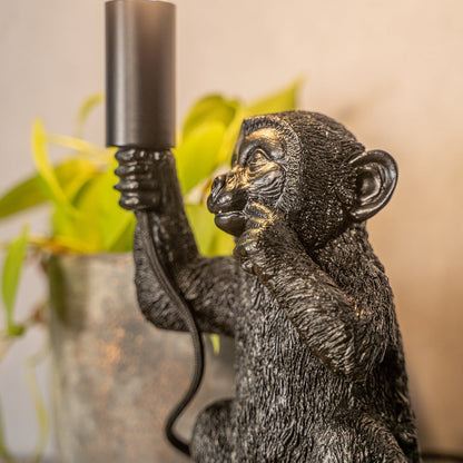 Tafellamp Aap Design Zwarte Luxe Uniek Sfeerlamp