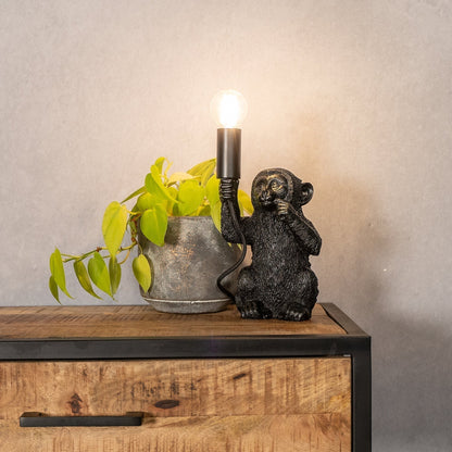 Tafellamp Aap Design Zwarte Luxe Uniek Sfeerlamp