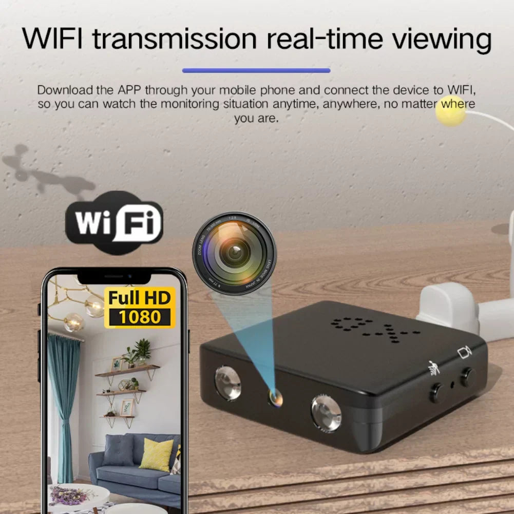 Micro HD camera – Compacte WiFi beveiligingscamera met nachtzicht & audio 7