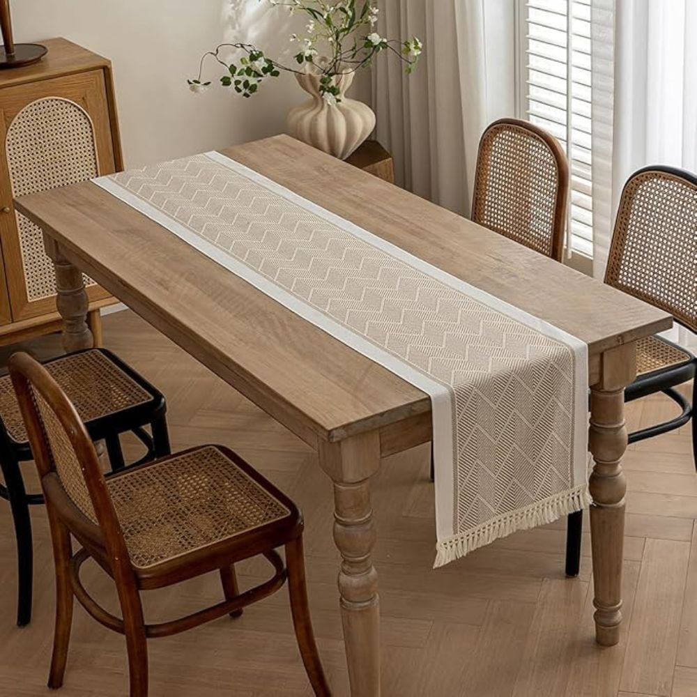 Microvezel Tafelloper Modern Geweven voor Eettafel Decoratie