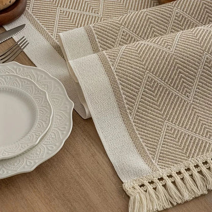 Microvezel Tafelloper Modern Geweven voor Eettafel Decoratie
