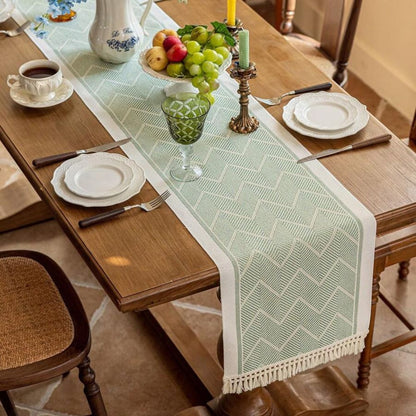 Microvezel Tafelloper Modern Geweven voor Eettafel Decoratie