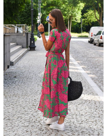 MileaDress™ – Dames Midi Wikkeljurk Ademend Comfort voor Zomerstijl-5