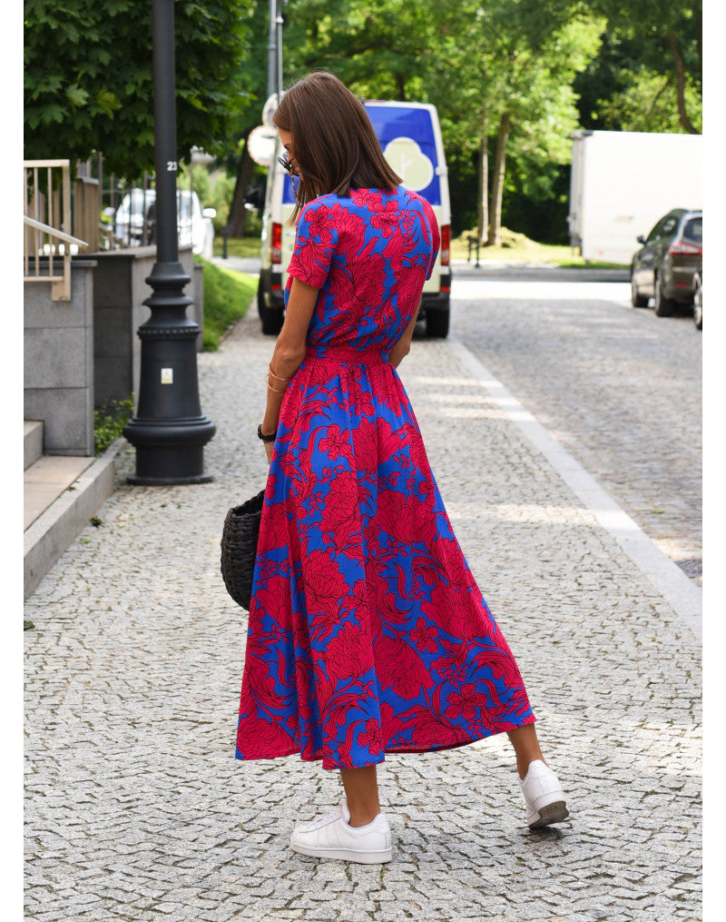 MileaDress™ – Dames Midi Wikkeljurk Ademend Comfort voor Zomerstijl-6