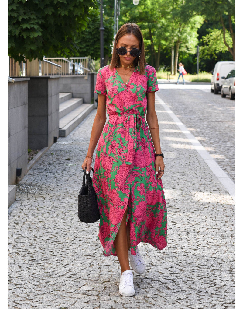 MileaDress™ – Dames Midi Wikkeljurk Ademend Comfort voor Zomerstijl-2
