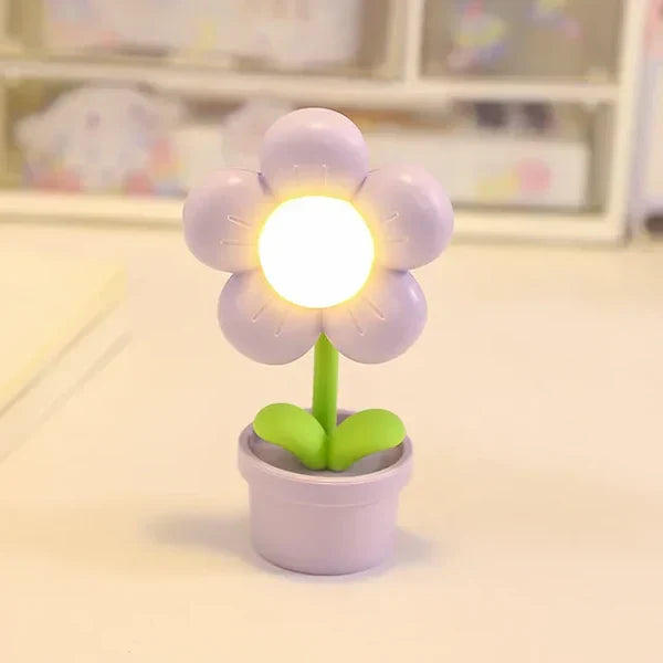 Kleine Tafellamp Bloem Design Rustgevend Sfeerlicht