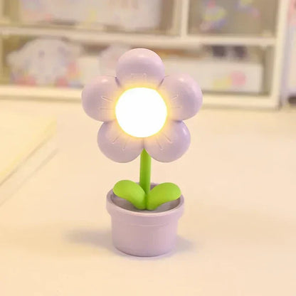 Kleine Tafellamp Bloem Design Rustgevend Sfeerlicht