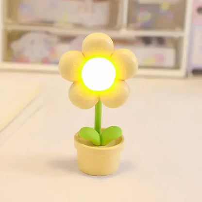 Kleine Tafellamp Bloem Design Rustgevend Sfeerlicht
