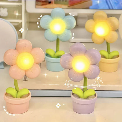 Kleine Tafellamp Bloem Design Rustgevend Sfeerlicht