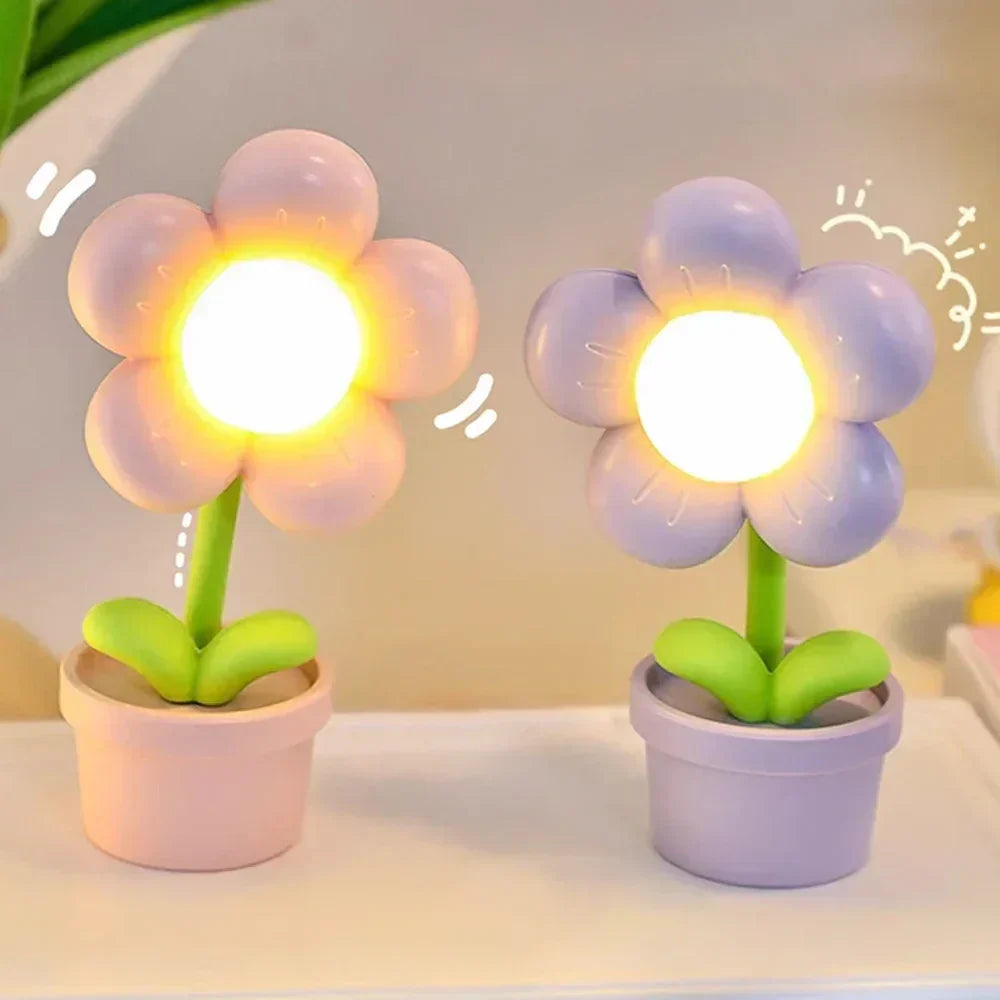 Kleine Tafellamp Bloem Design Rustgevend Sfeerlicht
