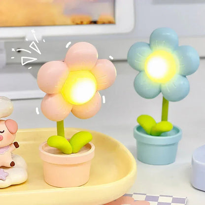 Kleine Tafellamp Bloem Design Rustgevend Sfeerlicht
