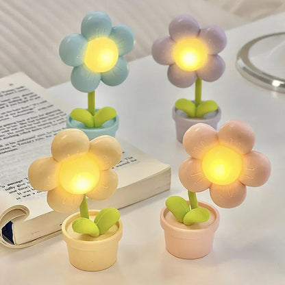 Kleine Tafellamp Bloem Design Rustgevend Sfeerlicht