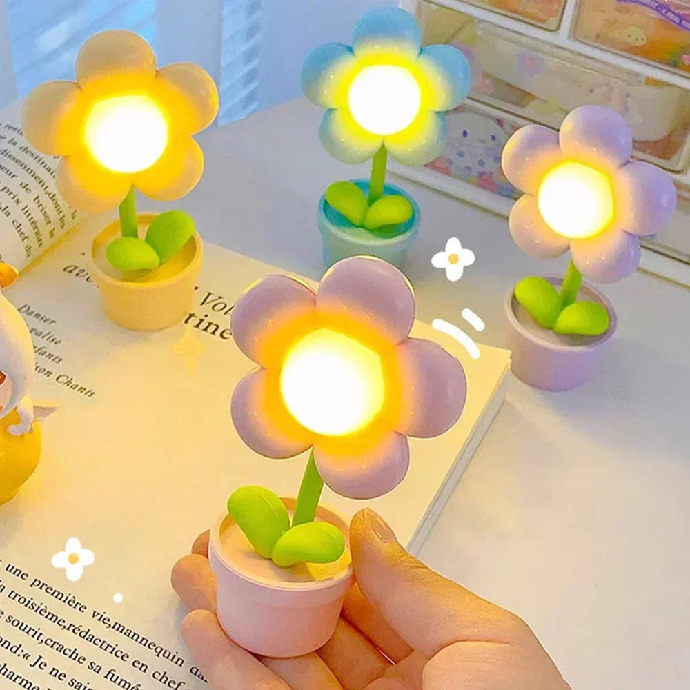 Kleine Tafellamp Bloem Design Rustgevend Sfeerlicht