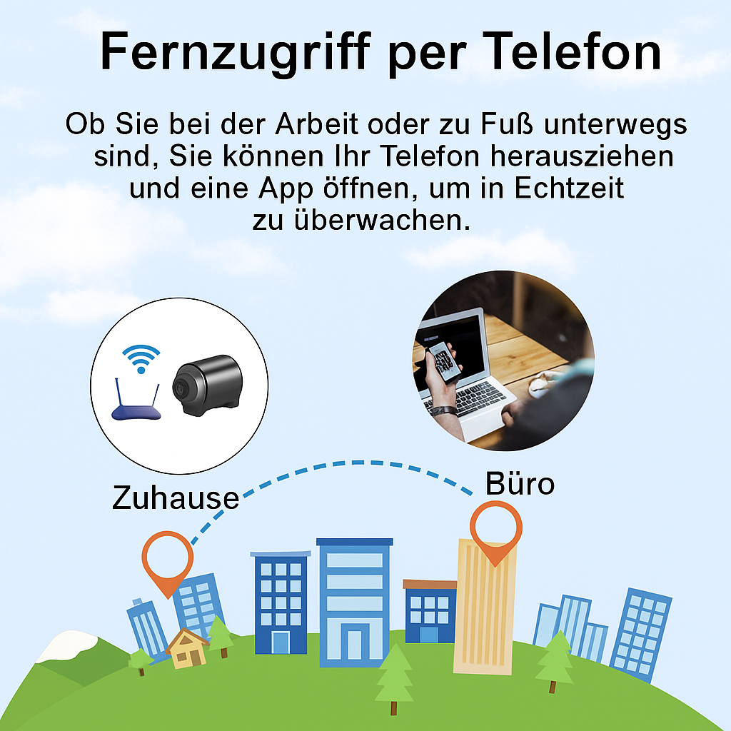 WLAN Bewakingscamera Mini met Nachtzicht en Bewegingsdetectie