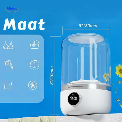 Draadloze Miniwasmachine voor Onderweg Reizen