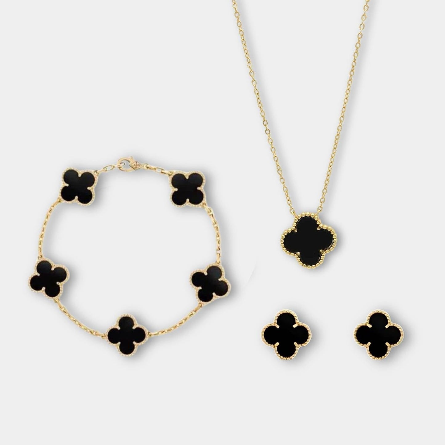 Luxe Sieradenset met Ketting, Armband en Oorbellen Set