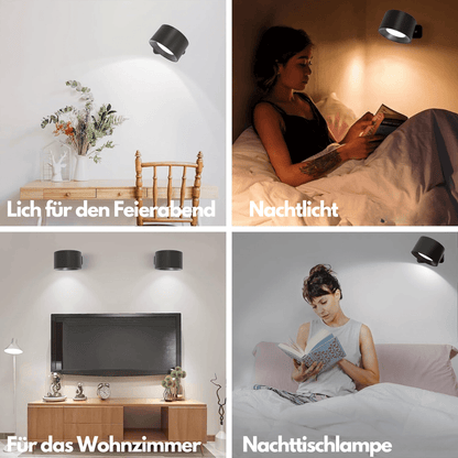 Draadloze Wandlamp Verstelbaar LED met Oplaadbaar USB