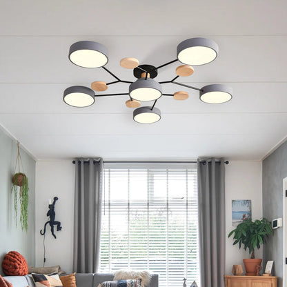 Ronde LED Plafondlamp Modern Woonkamer Lamp Dimbaar