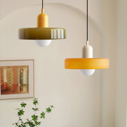 Kleurrijke Hanglamp Modern Glazen Design voor Woonkamer