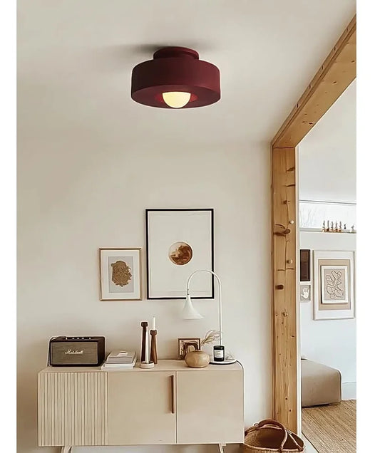 Witte Plafondlamp Scandinavisch Design 30 cm Modern - Velinix