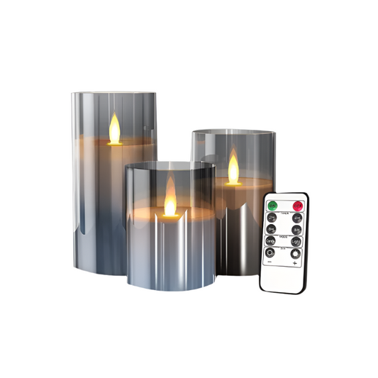 LED Kaarsenset Dimbaar met Afstandsbediening voor Sfeer - Velinix