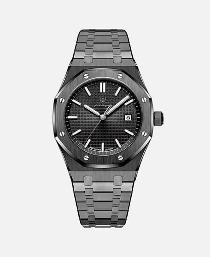 Montelario – Minimalistisch herenhorloge met saffierglas & 5 ATM waterdicht 10