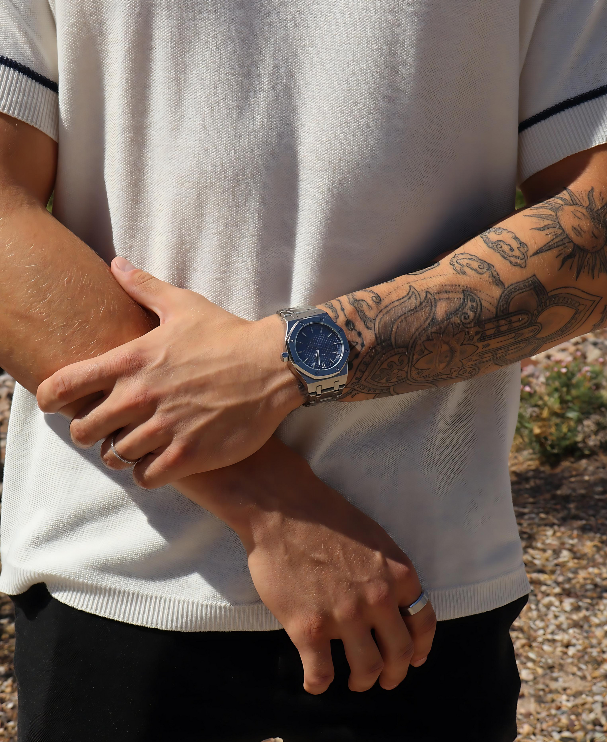 Montelario – Minimalistisch herenhorloge met saffierglas & 5 ATM waterdicht 5