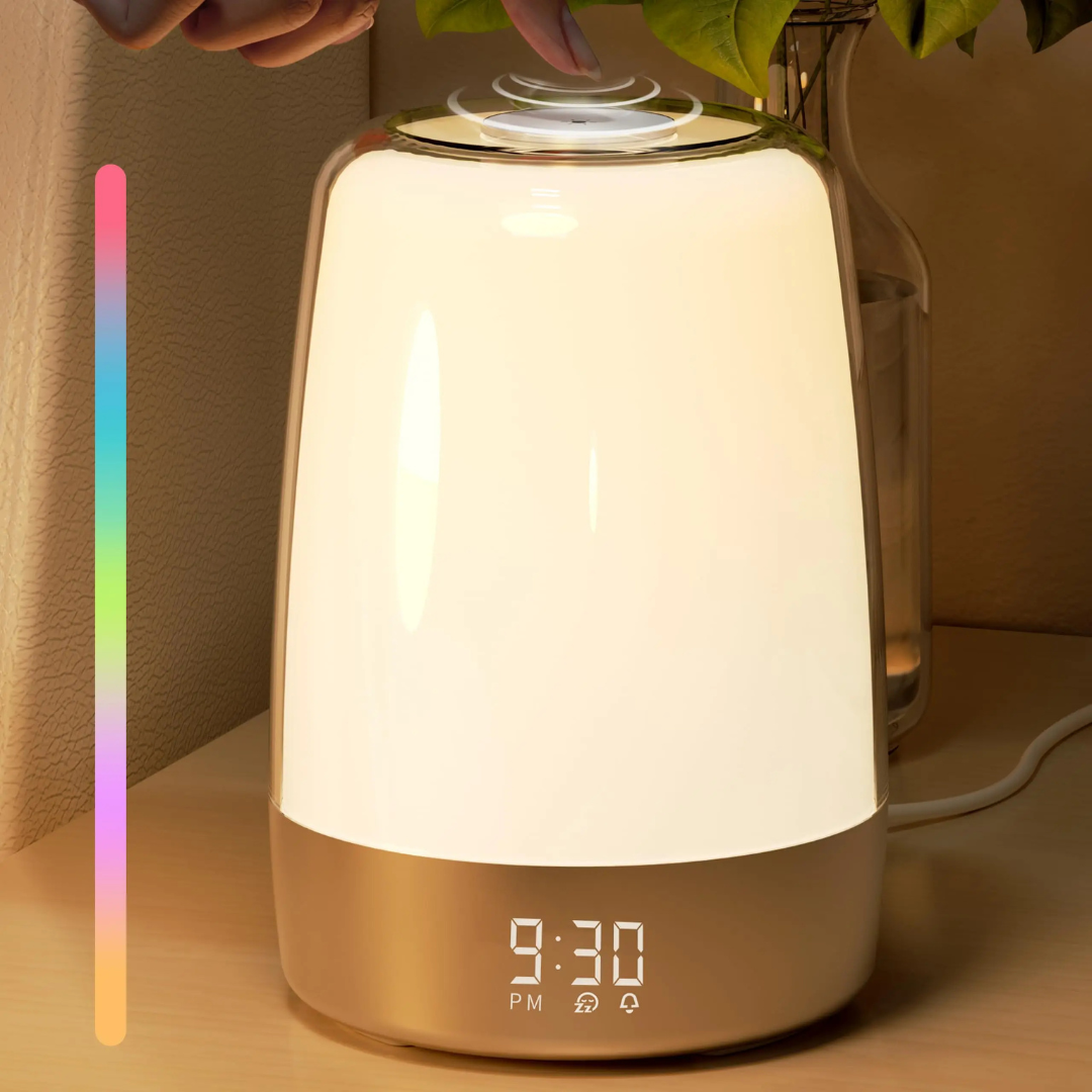 Wekkerlicht met Zonsopgang Simulatie en 6 Kleuren voor Slaapkamer - Velinix
