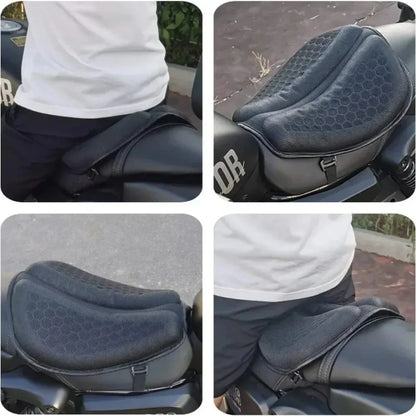 Motorrad Sitzkissen 3D Wabenstruktur, Anti-Rutsch Gel Pad für Komfort 40x36 cm 4