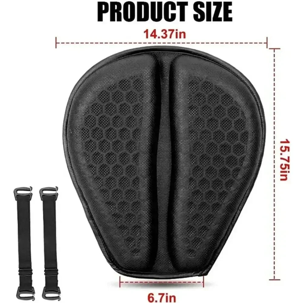 Motorrad Sitzkissen 3D Wabenstruktur, Anti-Rutsch Gel Pad für Komfort 40x36 cm 5