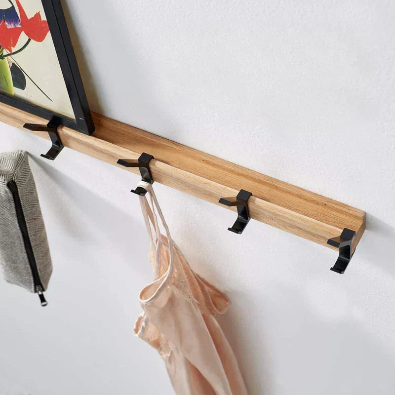 Wandkapstok Houten Dubbele Haken Scandinavisch Design Modern