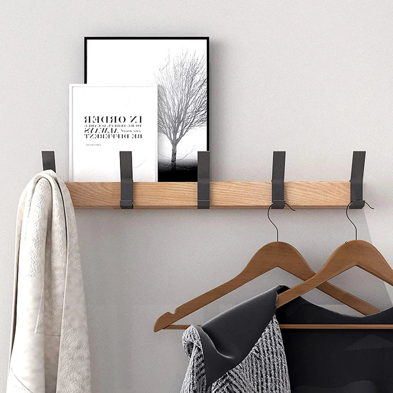 Wandkapstok Houten Dubbele Haken Scandinavisch Design Modern