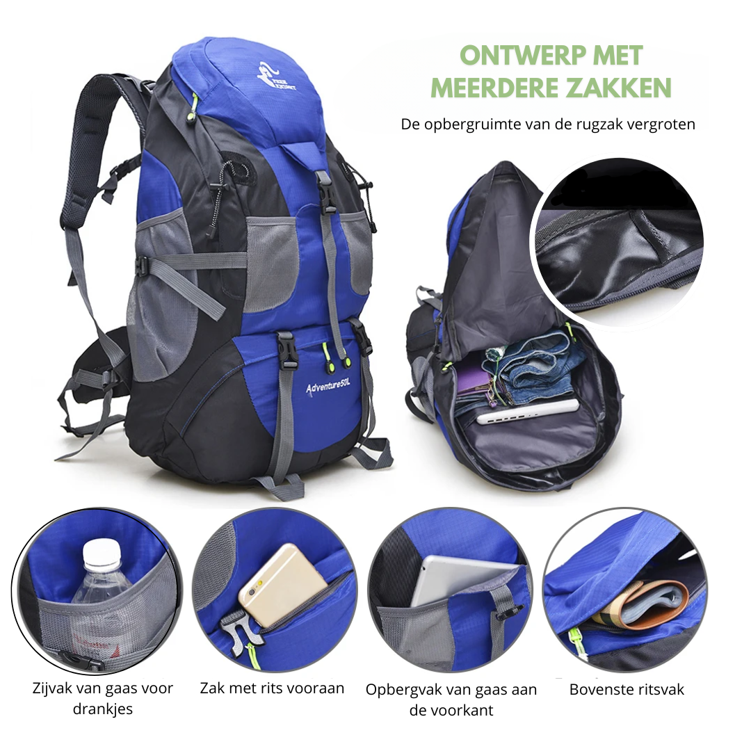 Lichtgewicht Rugzak 50L Waterdicht voor Outdoor