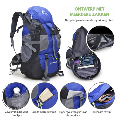 Lichtgewicht Rugzak 50L Waterdicht voor Outdoor