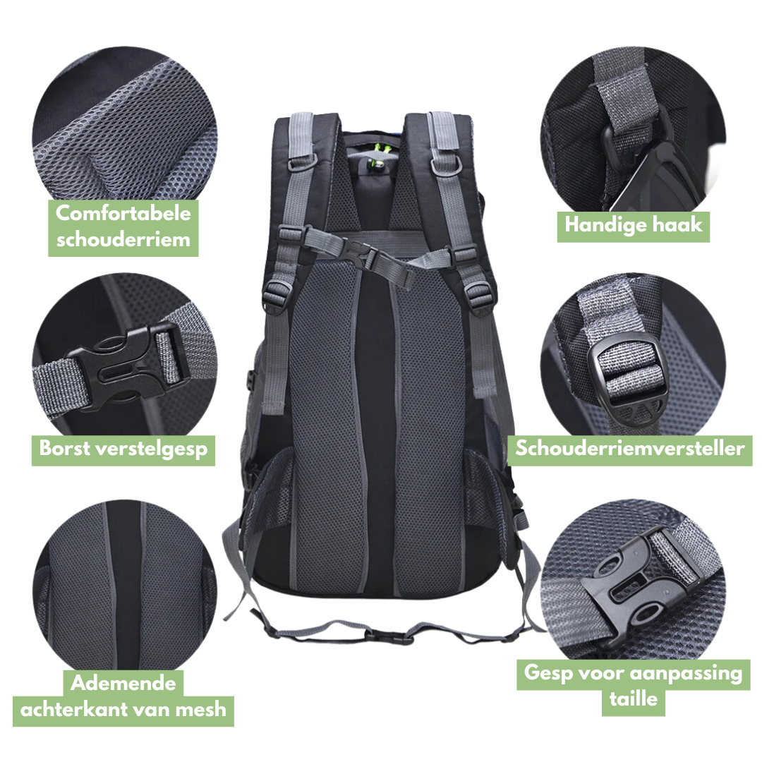 Lichtgewicht Rugzak 50L Waterdicht voor Outdoor