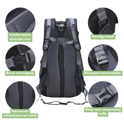 Lichtgewicht Rugzak 50L Waterdicht voor Outdoor