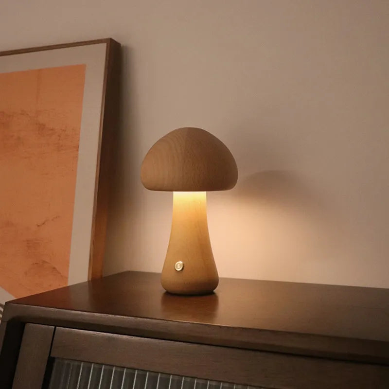 Draadloze Paddenstoellamp Uniek Design LED Lamp