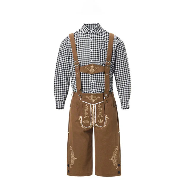 Traditioneel Kostuum voor Mannen met Schort en Blouse
