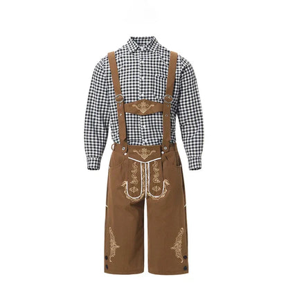 Traditioneel Kostuum voor Mannen met Schort en Blouse