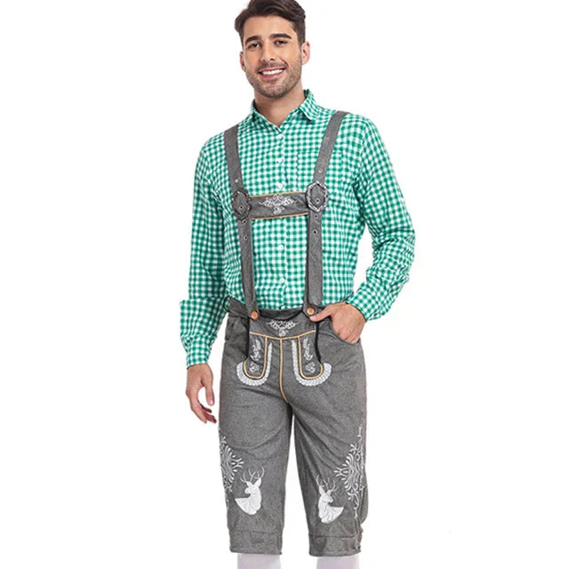 Traditioneel Kostuum voor Mannen met Schort en Blouse