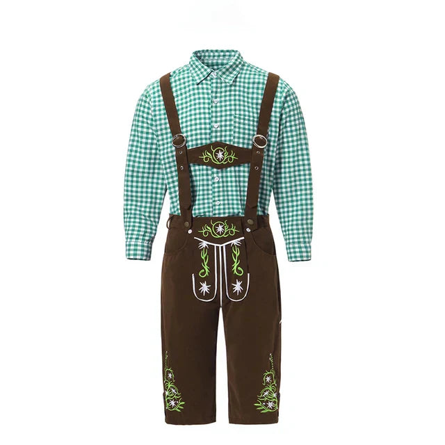 Traditioneel Kostuum voor Mannen met Schort en Blouse