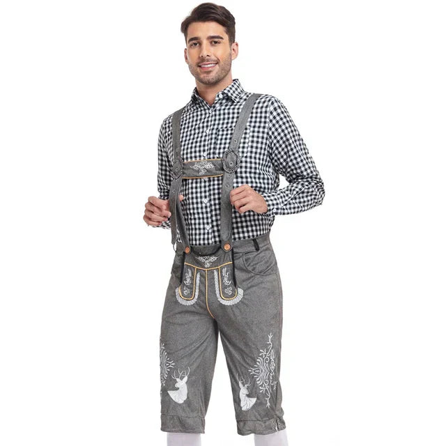 Traditioneel Kostuum voor Mannen met Schort en Blouse